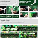 55pcs Video Game Birthday Decorations Set with Backdrop, Table Covers & Balloons