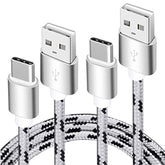 2 Charging Cable,15Ft 2Pack Usb Type C Cable,Extra Long Fast Charger Braided Cord, Usb C-A Charging Cable For Samsung Galaxy S9/S8 Plus/Note 8,Pixel Xl,Lg V30/V20/G7/G6/G5,Google Pixel