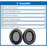 Professional Replacement Earpads Cushion Compatible With Philips Ph805 Taph805Bk Ph802 Taph802Bk H8506 Tah8506Bk Headphones Ear Pads With Skin-Friendly Leather And Memory Foam