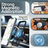 Magnetic Case For Iphone 17 Pro Max 6.9-Inch Compatible With Magsafe, Translucent Matte Back Slim Minimalist Shockproof Phone Cover (Black)