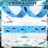 3 Pcs Under The Ocean Ceiling Decorations Shark Themed Birthday Party Decorations 24 Inch X 12 Ft Whale Shark Banners Marine Sea Animal Ceiling Covers For Baby Shower Daycare Classroom