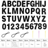 112 Pcs Diy Letter Banner Glitter Customizable Banner Kit Custom Banne