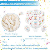 36pcs We Appreciation You Balloons,Employee Appreciation Day Part Latex Balloons for Employee Appreciation Day Office Decor,Thank You Employee Balloons for Employee Appreciation Party Supplies