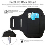 iPhone 17 16 Pro Armband, Gym Workouts Running Arm Band for iPhone 17/16/15/14/13/12 Pro (Black)