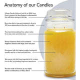 Summer Breeze Large Glass Apothecary Jar, Scented Candle, 21.25 Oz, Blue