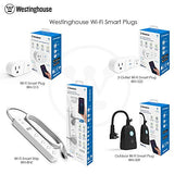 94007 Sure Series Wi-Fi Single Plug Smart Outlets, White