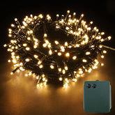 100 Led Christmas Fairy String Lights Battery Operated 8 Lighting Modes Waterproof With Timer For Indoor/Outdoor, Home,