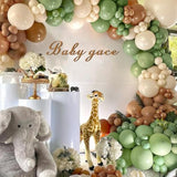 134pcs Sage Green & Tan Balloon Arch Kit for Baby Shower, Birthday  More
