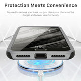iPhone SE 2022/2020 8 7 Shockproof Rugged Case Wireless Charging Black Gray