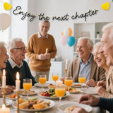 Going Away Goodbye Banner for Retirement, Graduation, and Farewell Parties (Black)