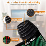 Word/Ppt/Excel Shortcuts Mouse Pad - Extended Xl Office Keyboard Mat, Excel Mouse Pad Shortcuts, Stitched Edges | Non-Slip Base Excel Cheat Sheet Desk Pad (31.5X11.8) Inch