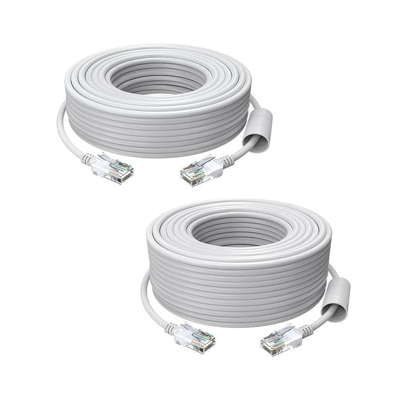 Cat5E Ethernet Cable 100Ft High Speed Network Rj45 Wire Cord For Poe Security
