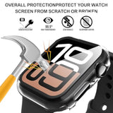 2-Pack Apple Watch Series 11/10 42Mm Case With Tempered Glass Screen Protector -Clear