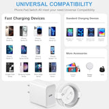 Iphone 16 15 Charger Fast Charging Type C Chargers Usb C Charger Block Iphone 16 Chargers With 2 Pack 6Ft Cable For Iphone 16/16 Plus/16 Pro/16 Pro Max/Iphone 15/15 Pro Max/Ipad Pro/Airpods