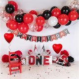 Red Black White Latex Balloons, 60Pcs 12Inch Black Red White Party Bal