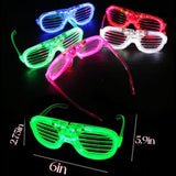 35 Packs Led Glasses 5 Neon Colors Glow In The Dark Party Supplies Favor For Kids Adult Glow Sticks Light Up Glasses Fit Holiday Birthday Valentine'S Day And Halloween Party Supplies Cosplay Christmas