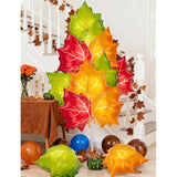 Maple Leaf Foil Balloons - 12 Pcs Autumn Thanksgiving Decorations