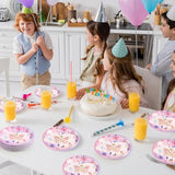 Paper Plates 7Inch Party Plates Disposable 50 Pcs Dinner Printed Dessert Plate Party Supplies Tableware For Birthday Anniversaries Baby Shower Wedding (Butterflies)