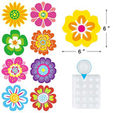 45 Pcs Spring Flower Cutouts Bulletin Board Decorations Springtime Cut-Outs For Classroom School Home Party Décor