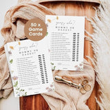 Guess Who Mommy Or Daddy Baby Shower Game, Fun Baby Shower Games For Boy Or Girl, Gender Neutral, 50 Pack, Wildflower