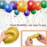 68Pcs Black White Gold Balloons With 12 Inch Black Gold Confetti Balloons For Graduation Birthday Wedding Party Decorations