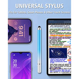 5-Pack 2-in-1 Stylus Pens for iPad, iPhone, Android, Tablets Multicolor