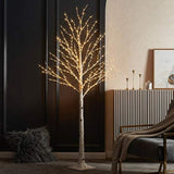 Lighted Twig Birch Tree With Fairy Lights 6Ft 330 Led For Indoor Outdoor Home And Christmas Holiday Decoration