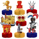 9 Pack Medieval Party Supplies Decorations Medieval Honeycomb Centerpi