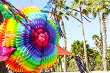 32" In Multicolored Mexican Star Pinata for Birthday Parties
