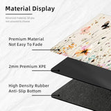 Large Mouse Pad With Coaster, Waterproof Extended Gaming Mousepad For Desk Computer, Xl Keyboard And Mouse Pad With Non Slip Rubber Base,Wildflower Butterflies Desk Pad Mat For Home Office