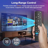 (Pack Of 2) Universal Remote Control For Insignia/Toshiba/Samsung/Tcl/Vizio/Pioneer/Roku Smart Tvs Remote Replacement, Compatible With Voice Smart Tv