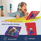 Ipad 9Th Generation Case For Kids With Stand & Pencil Holder, Protective Ipad