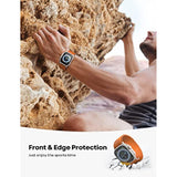 Screen Protector For Apple Watch Ultra 3/Ultra 2/Ultra 49Mm - 2Pack Tempered Glass & 1Pack Titanium Alloy Bumper Frame, Keep Original Cover, Sensitive Touch For Iwatch Ultra 2025/2024/2023/2022