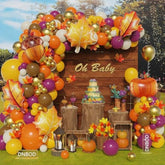 Fall Balloon Arch Kit: Pumpkin, Maple Leaf, Autumn Colors - 170 Piece
