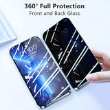 Anti Peeping Case For 13 Pro Max, 360 Degree Protection Cover, Privacy Tempered Glass Anti-Spy Case Cover, Magnetic Adsorption Bumper Metal Frame Case For 13 Pro Max (Gold)