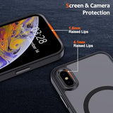 Magnetic Phone Case Compatible with MagSafe for iPhone X and iPhone Xs - Black