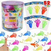 52 Pcs Sticky Hands, Party Favors For Kids 4-8 8-12 Goodie Bag Stuffers Treasure Box Prizes Mini Stretchy Hands Fidget Toys Adults Party Supplies Birthday Gifts For Boys Girls Teens