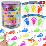 52 Pcs Sticky Hands, Party Favors For Kids 4-8 8-12 Goodie Bag Stuffers Treasure Box Prizes Mini Stretchy Hands Fidget Toys Adults Party Supplies Birthday Gifts For Boys Girls Teens