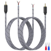 Rca To Speaker Wire Adapter, 2 Pack 6.6 Ft, Speaker Wire Rca Male Plug Jack Co