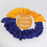 134pcs Blue Yellow Balloon Arch Kit for Baby Shower, Birthday, Graduation