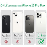 Clear Shockproof Case for iPhone 15 Pro Max Slim Anti-Scratch Cover