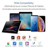 Active Stylus Pen Compatible For Ios&Android Touch Screens, Pencil With Dual Touch Function,Rechargeable Stylus For Ipad/Ipad Pro/Air/Mini/Iphone/Cellphone/Samsung/Tablet Drawing&Writing