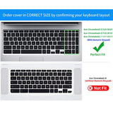 Keyboard Cover Protector For Acer Chromebook 315 Cb315 715 Cb715 15.6 Inch Wit