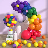 Rainbow Balloons Assorted Color - 100 Pcs 5/10/12/18 Inch Party Latex Ballon Garland Arch Kit As Birthday Balloons/Merry Chritmas Balloons/Balloons For Birthday/Wedding/Party Decorations