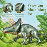 3-pc large 38" self-standing dinosaur balloons for kids’ dino-themed birthday décor