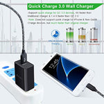 Quick Charge 3.0 Adaptive Fast Wall Charger Block 18W Qc Fast Charging 3.0 Usb Charger Adapter For Samsung Galaxy A16 A25 A35 S24 S23 A54 A14 A53 S22 S21 S20 Note 20 10 9 Z Flip 6 5 4 3 S10 S9 S8 A13