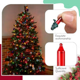240 Pcs Christmas Replacement Mini Light Bulbs With Green Base Christmas Tree Incandescent Wire String Lights Replacemen
