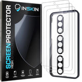 Inskin Tempered Glass for Samsung Galaxy S24 FE Screen Protector (6.7 inch, 2024) - 3+3 Pack with Camera Lens Guard & Auto Alignment Frame – Ultra HD, Case Friendly