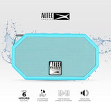 Altec Lansing Mini H2O - Waterproof Bluetooth Speaker, IP67 Certified & Floats in Water, Compact & Portable Speaker for Hiking, Camping, Pool, and Beach,Aqua