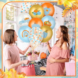 100Pcs Blue Little Pumpkin Balloons 12 Inch Fall Baby Shower Birthday Party Decor